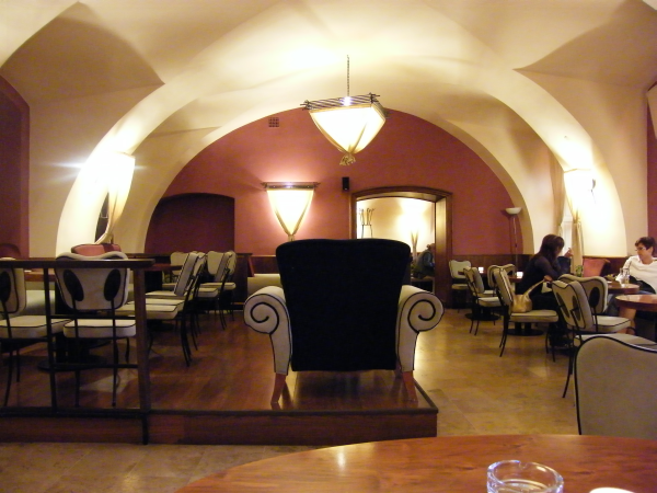 Angelika Coffe House in the former crypt of St. Anne's Church.